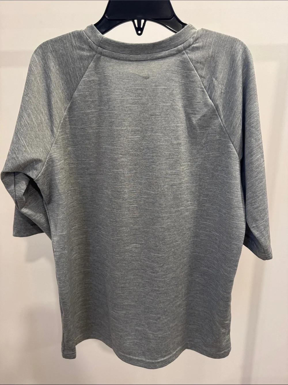 Nike Gray Swoosh Short-Sleeve Swim Top